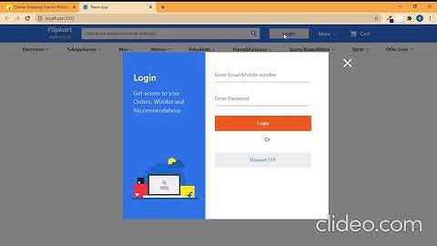 Flipkart clone using reactjs(part-1)