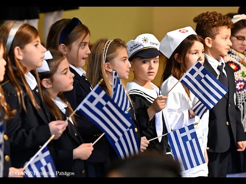 OXI Day Celebration at The William Spyropoulos Greek American Day School in Flushing, NY