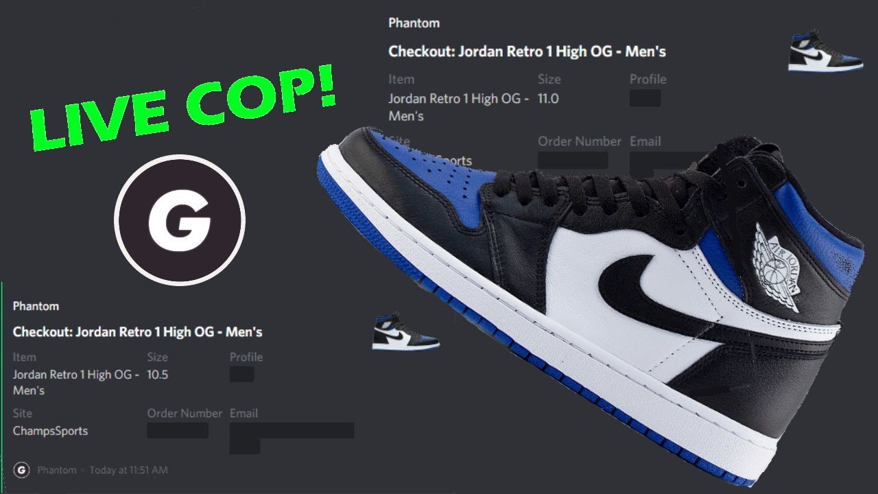 LIVE COP ep. 1 - Air Jordan 1 Royal Toe with Phantom