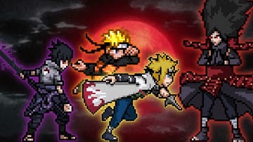 Sasuke FMS V2 & Naruto V3 OP & Minato OP VS Legendary Madara V3 OP in Jump Force Mugen