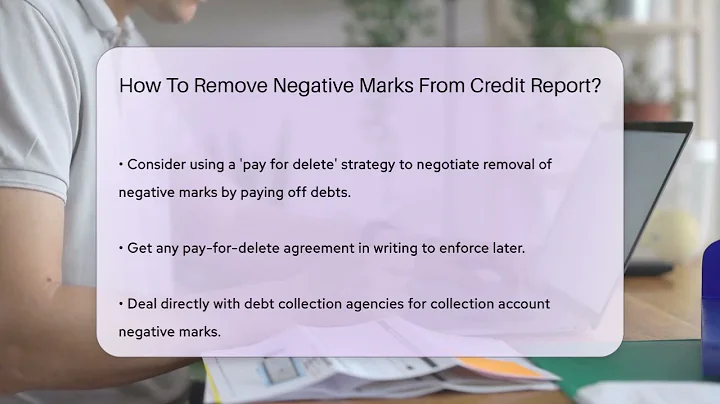 How To Remove Negative Marks From Credit Report? - CreditGuide360.com