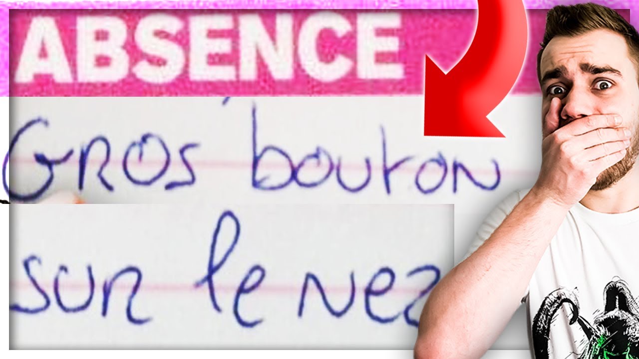 LES PIRES EXCUSES D'ABSENCE & RETARD EN COURS ! - YouTube