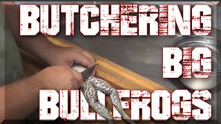 Butchering Big Bullfrogs