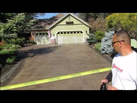Endurable Concrete Stain and Seal Exterior Application