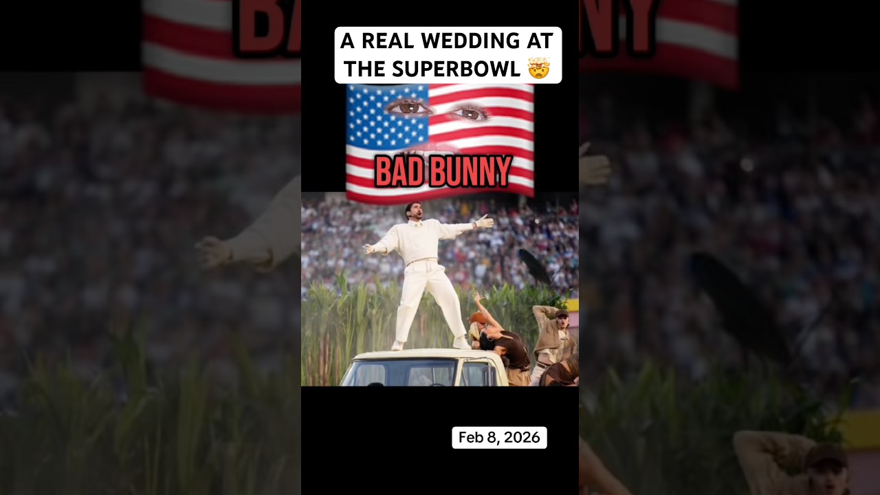 Bad Bunny Wedding At The Super Bowl 🤯