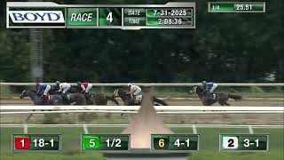RACE 4 PROGRAM 7 31 2025