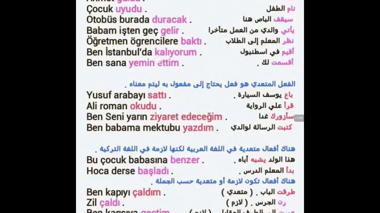 1217  الفعل اللازم و الفعل المتعدي