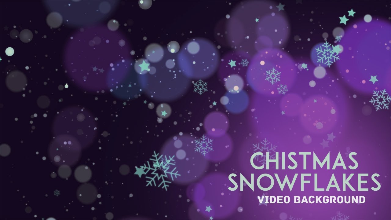 4k Falling Christmas background snowflakes video - YouTube