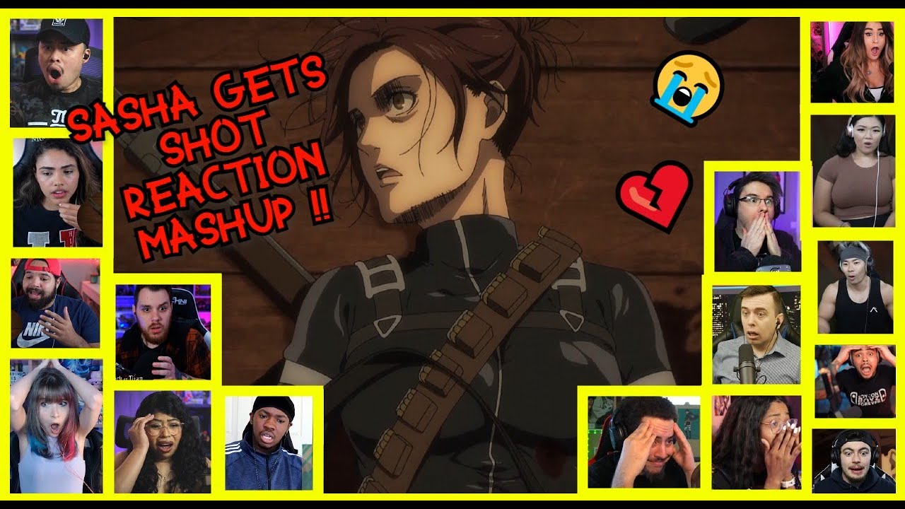 SASHA GETS SHOT BY GABI !! 😭💔 Attack on Titan 進撃の巨人 Season 4 Episode 8 | Best Reactions Mashup