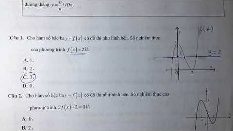 Dạng toán dùng đạo hàm tìm số nghiệm phương trình