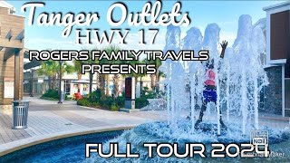 Myrtle Beach Tanger Outlets Full Walking Tour - Hwy 17!