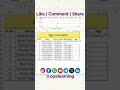 Age Calculator 📆 #excel #learning #agecalculation #agecalculator #tips #tricks #tipsandtricks