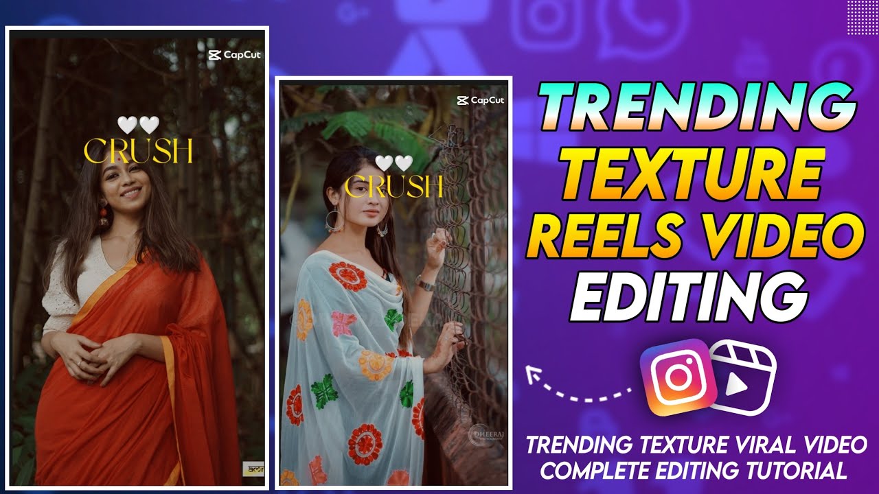 Instagram Trending Texture Reels Video Editing In Capcut | Trending Texture Video Editing | Vidindex