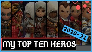 My Top 10 Heroes 2020-21 - Assassin's Creed Rebellion