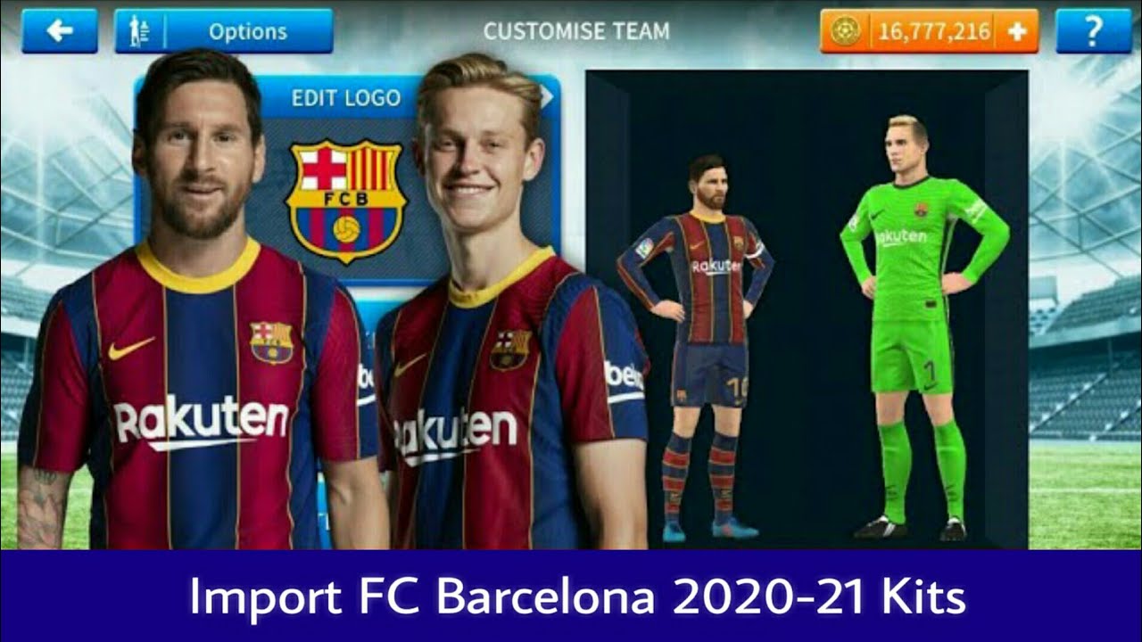 Dream League Barcelona Kit : How To Import FC Barcelona Team Logo and Kits in Dream League Soccer 2019