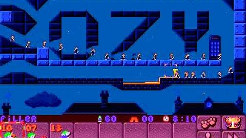 DOS Lemmings 2: The Tribes Shadow 1 Land of OZ!
