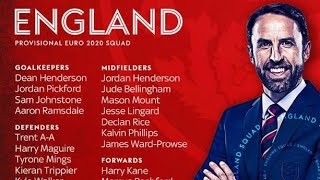 England Squad For Euro 2020