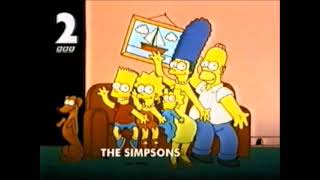 Bbc2 Slide For The Simpsons From 1996