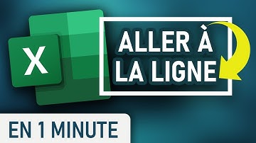 Aller à la ligne dans une cellule sur Excel