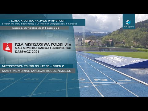 Mistrzostwa Polski do lat 16 w Lekkiej Atletyce - Karpacz / LIVE / Dzień 2 [26.09.2021]