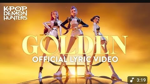 Golden official lyric video Rumi 