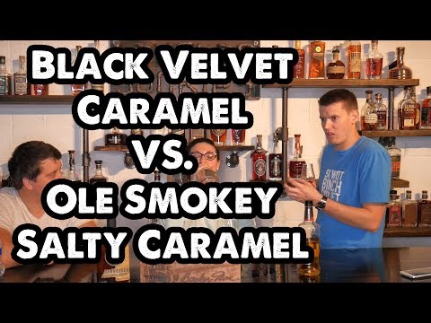 black-velvet-caramel-"whiskey"-vs.-ole-smokey-salty-caramel-"whiskey"....-do-not-drink!