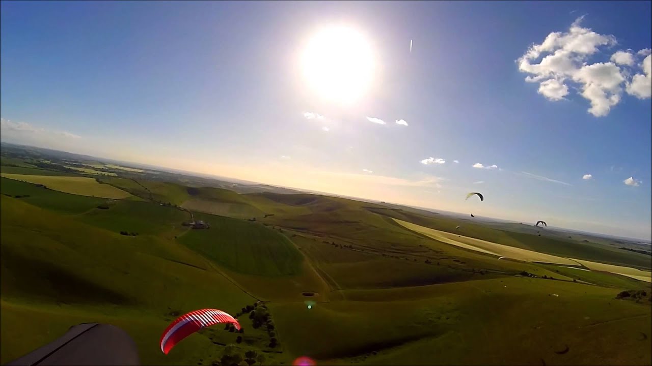 Paragliding on Milk Hill Evening 03062015 1080p 60 YouTube