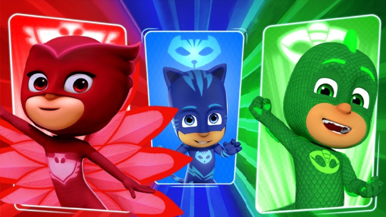 PJ Masks Sticky Splat Soccer - Disney Jr Heroes Gekko and Owlette vs Ninjalinos