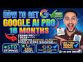Get 18 Months / 01 Year / 04 months / 1 months  of Gemini Pro Access &amp; 5TB Storage