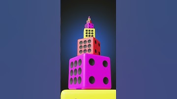 Dice Zoom Loop Animation | #asmr  #shorts  #blender  #games  #cartoon