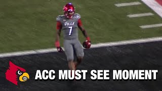 Louisville's Tyion Evans Flies Down The Field For A 71-Yard Touchdown | ACC Must See Moment