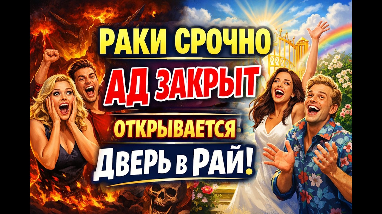 РАК НЕ ПАДАЙ ОТ ШОКА! НОВАЯ СУДЬБА! ЖИЗНЬ  ИЗМЕНИТСЯ НАВСЕГДА НОВЫЕ ДЕНЬГИ И ЛЮБОВЬ!