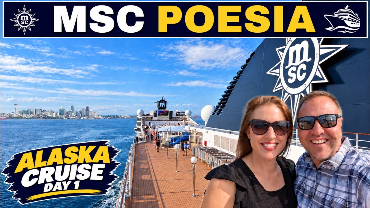 MSC Poesia Alaska Cruise: Sail Away from Seattle - Day 1 Vlog 🚢