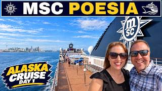 MSC Poesia Alaska Cruise: Sail Away from Seattle - Day 1 Vlog 🚢