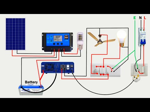 Solar Panel Wiring For Home With Inverter | Solar Panel Home Connection | Electrical technologies