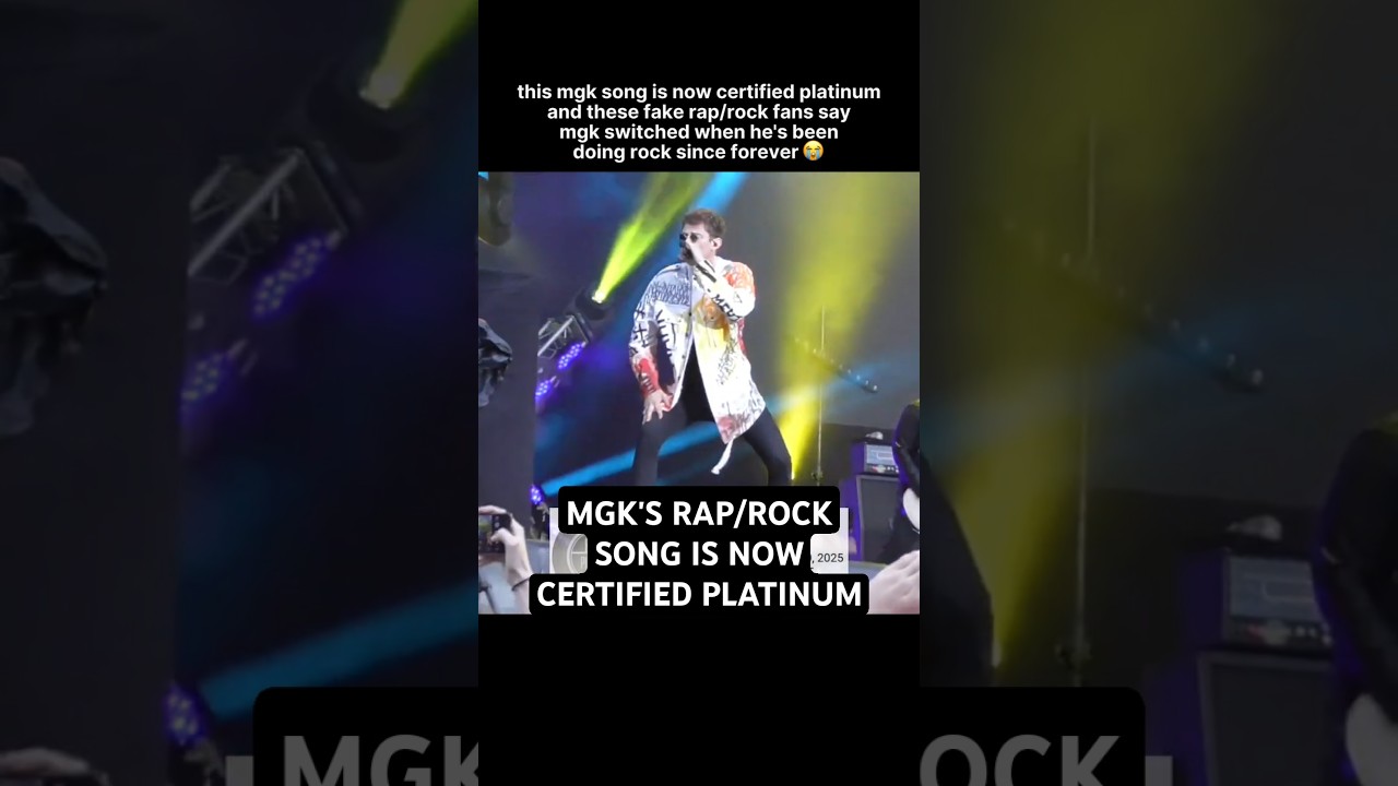 mgk's rap/rock song "bad mother****er" is now certified platinum!