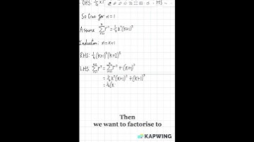 PROOF BY INDUCTION FOR SERIES SUMMATIONS | A-LEVEL FURTHER MATHS #maths #proofs #summation