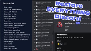 How to backup Discord server settings, channels, messages, member roles with VaultCord How to backup Discord server settings, channels, messages, member roles with VaultCord