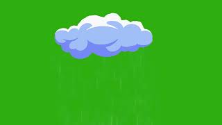 Rain cloud green screen effect | Animated cloud