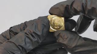 1 oz Perth Mint Cast Gold Button Bar  .9999 Fine - Bullion Exchanges