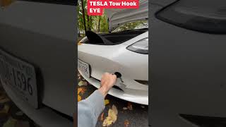 How 2 Connect Front Bumper TOW HOOK EYE on #tesla 3 or Y #tsla