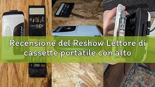 Recensione del Reshow Lettore di cassette portatile con altoparlante integrato e jack per cuffie, co