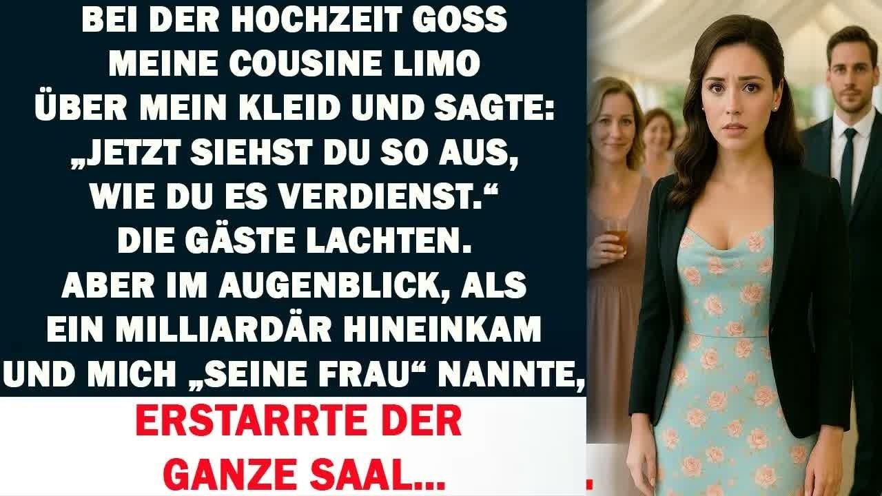 AUF DER HOCHZEIT LACHTE MEINE FAMILIE ÜBER MEIN KLEID – BIS EIN MILLIARDÄR DEN SAAL BETRAT