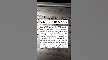 what is SAP MDG ? #2023 #sapmdg #mdg #sap #ytshorts #ytshortsindia