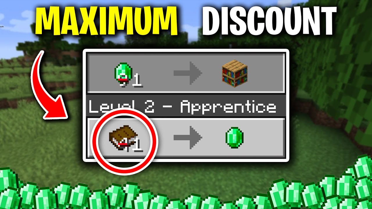 How To Get MAX DISCOUNTS on ALL VILLAGER TRADES (Bedrock + Java) 1.21 ...