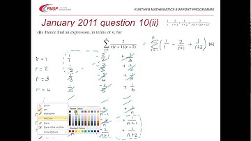 FMSP Revision: OCR FP1: January 2011 qn 10 - Series