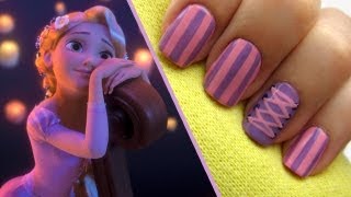 rapunzel nails disney nail tangled cool
