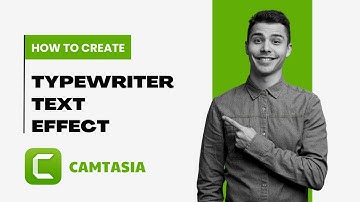 How To Animate TYPEWRITER Text Effect in Camtasia