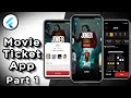 Movie Ticket App UI with Animations - Flutter UI - Speed Code - Movie Ticket Booking App UI