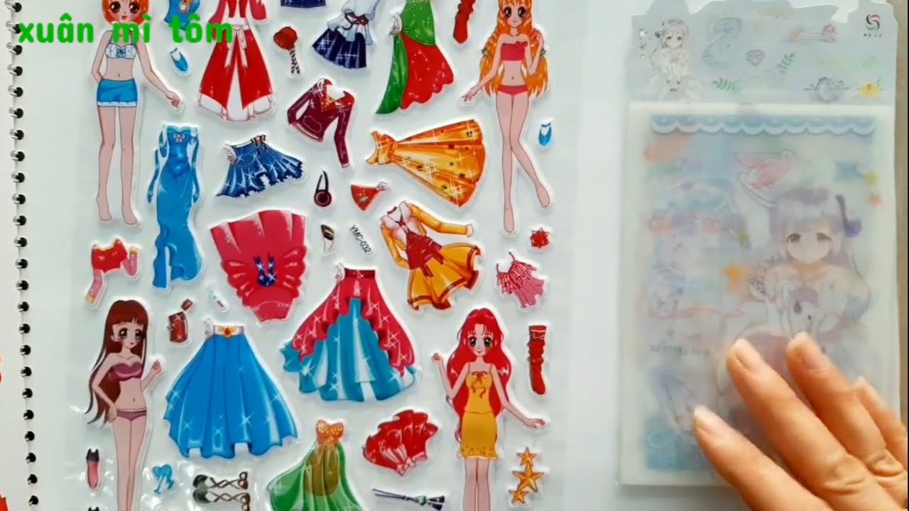 Dán hình sticker 3d và hình dán lụa .Mẫu mới luôn@XuânMìTôm - YouTube